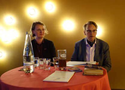 Foto mit Wirtschaftsweiber-Vorständin Steffi Grimm und Autorin Stephanie Kuhnen in Berlin am 25.04.2019