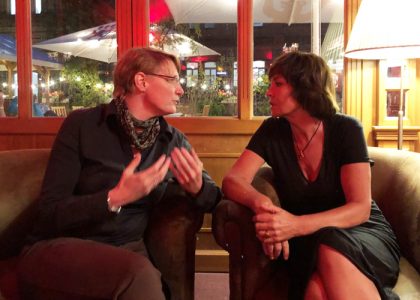 Wiebke mit Schirmherrin Katrin Sass