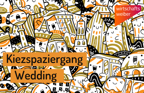 Kiezspaziergang Wedding - Grfik mit Berliner Motiven