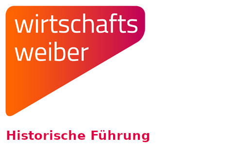 Logo der Wirtschaftsweiber, Schriftzug Historische Führung